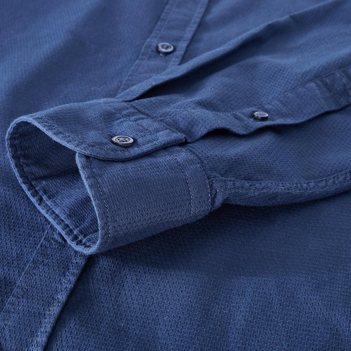 BOSS Freizeithemd mit Elasthan mittelblau