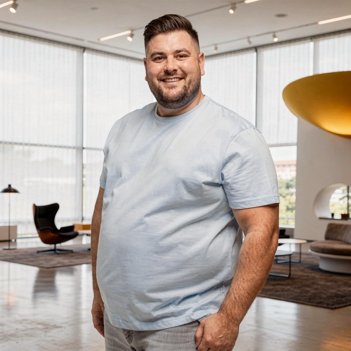 Pfundskerl Basic-T-Shirt im 3er-Pack  schwarz/oliv/hellblau