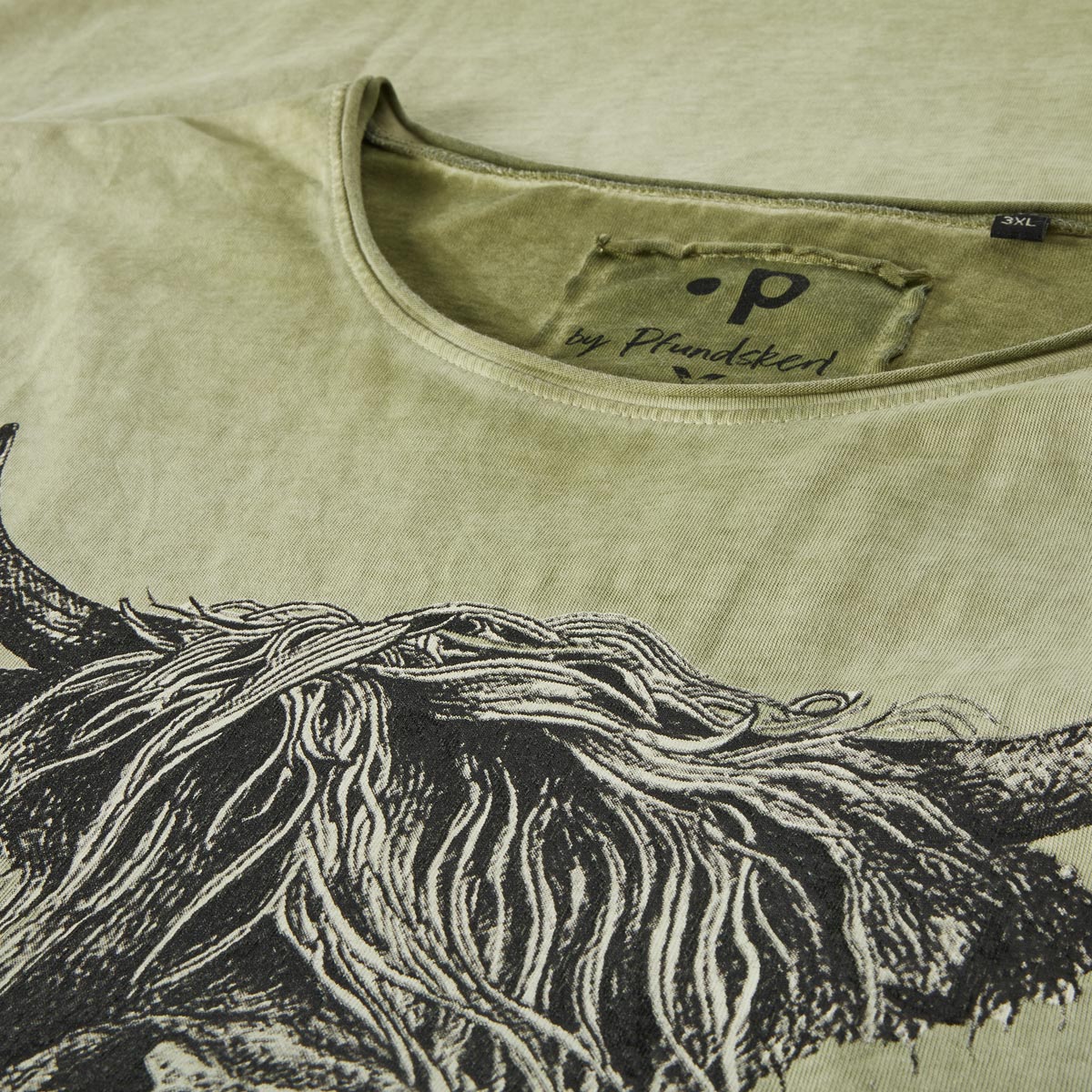 Pfundskerl T-Shirt aus Biobaumwolle oliv