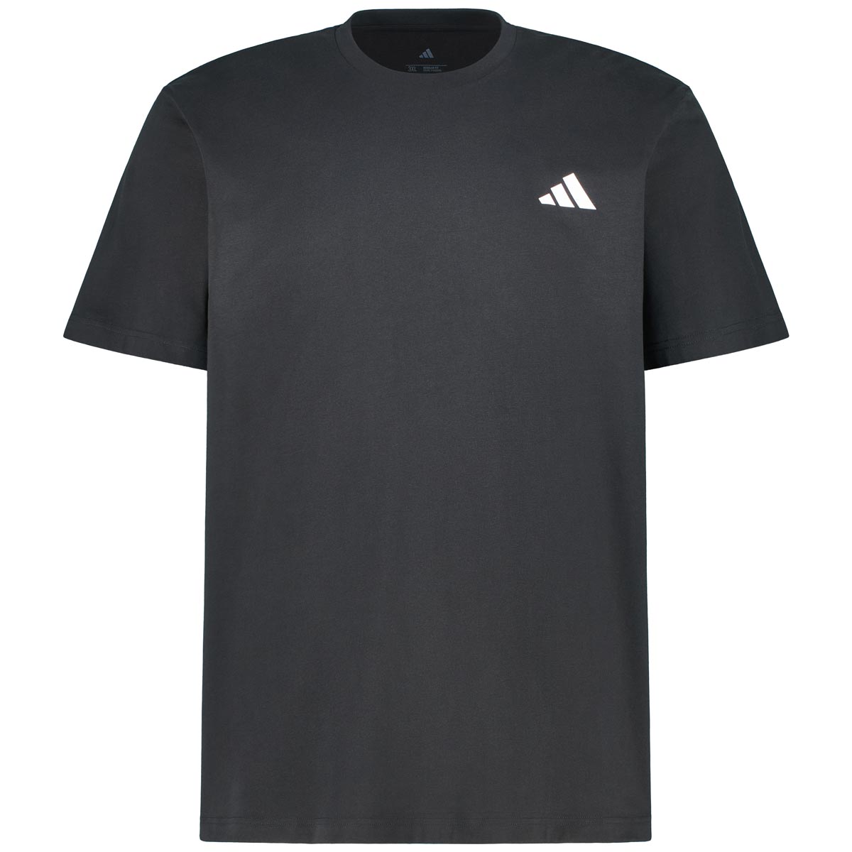 adidas T-Shirt mit Print auf Vorder- und Rückseite schwarz