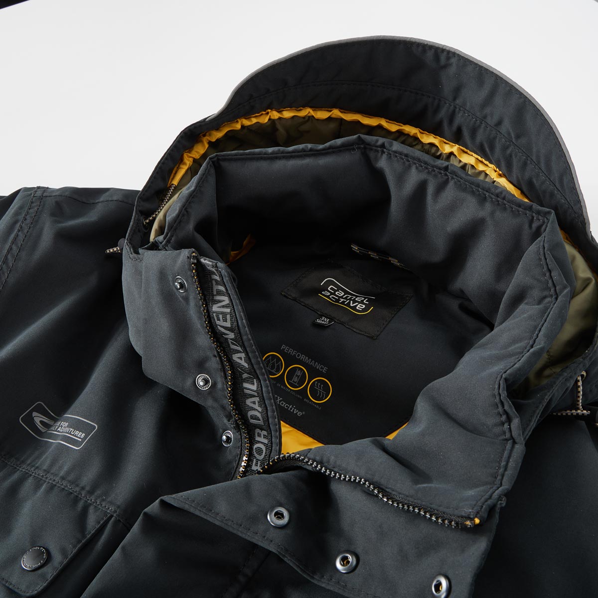 camel active Funktionsjacke, wind- und wasserdicht anthrazit