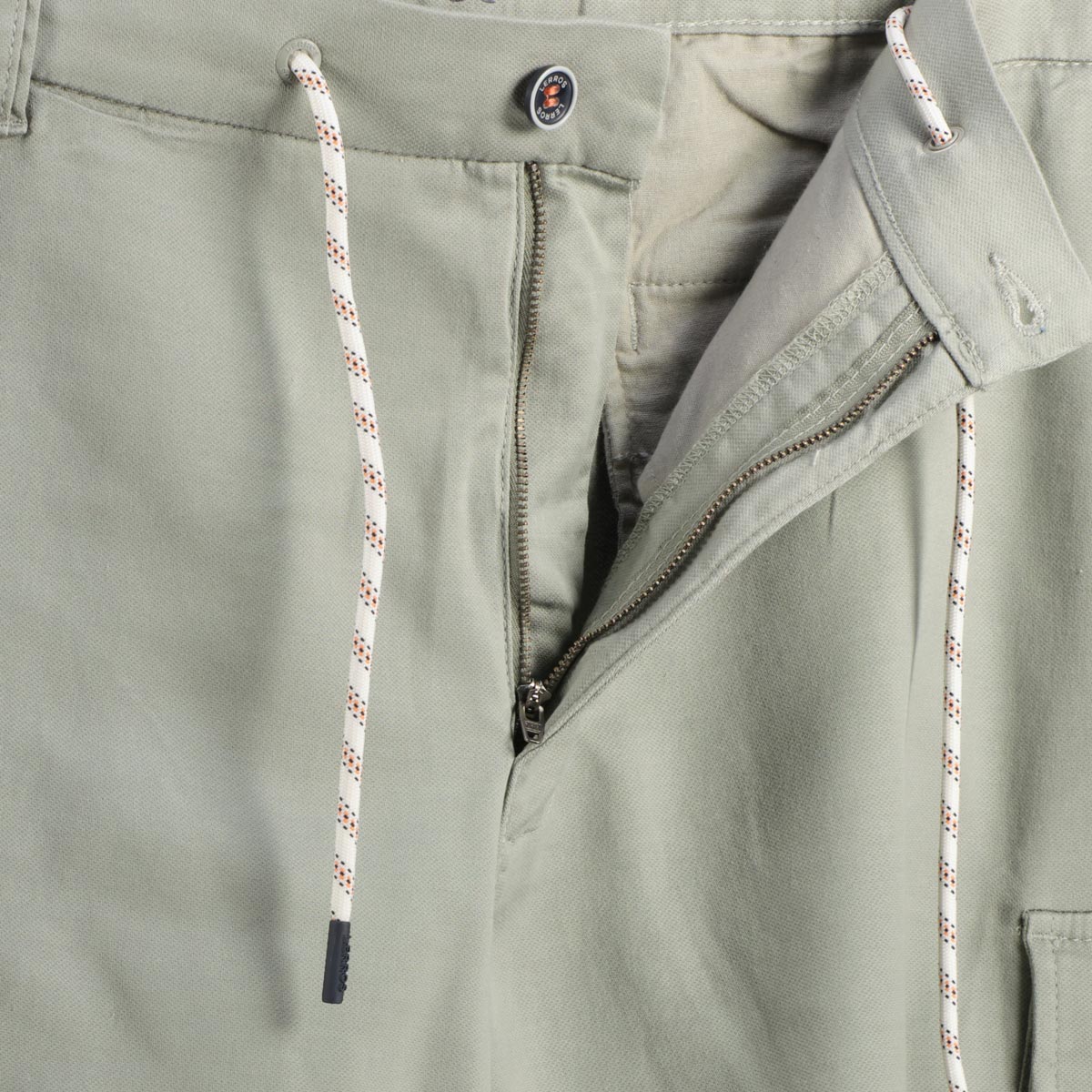 Lerros Cargo-Shorts mit Stretch lindgrün