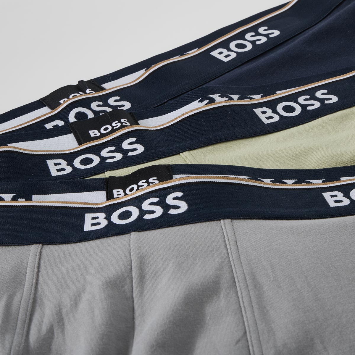 BOSS 3er-Pack Boxershorts mit Elasthan grau