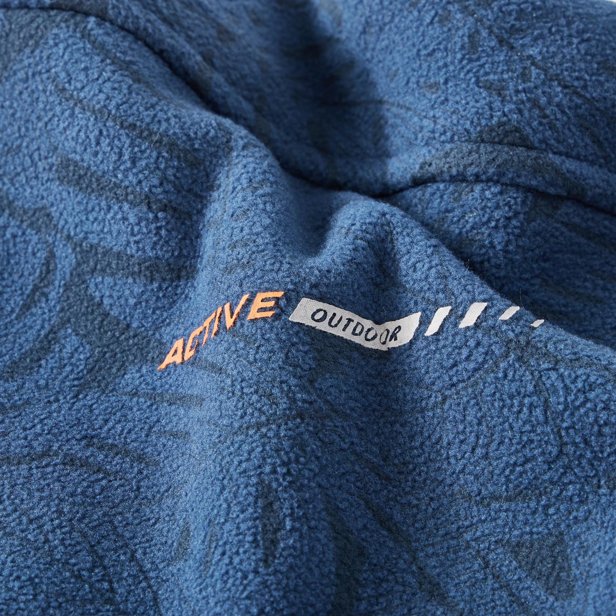 Pfundskerl Fleecejacke mit Stretch mittelblau