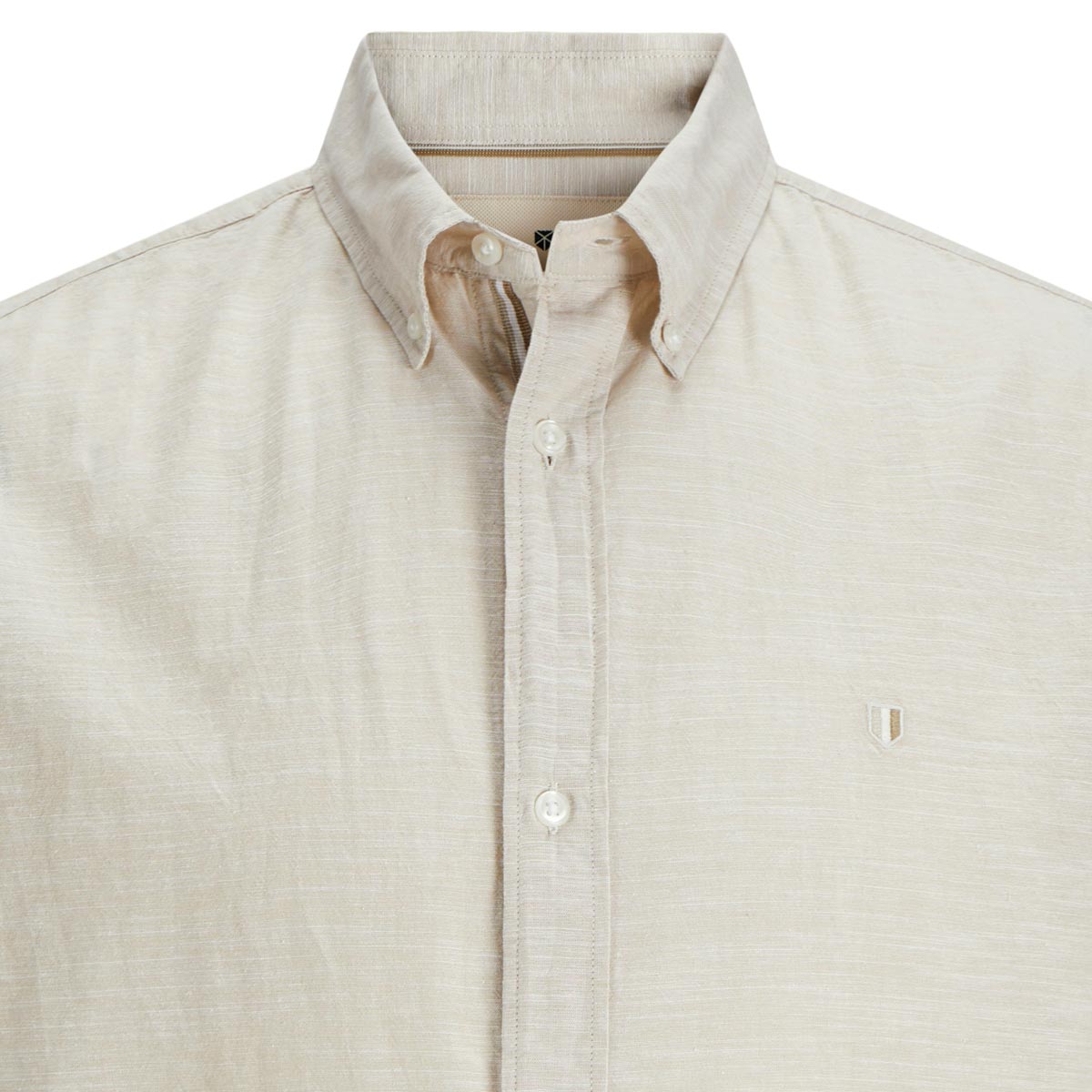 Jack&Jones Freizeithemd mit Leinen weiß