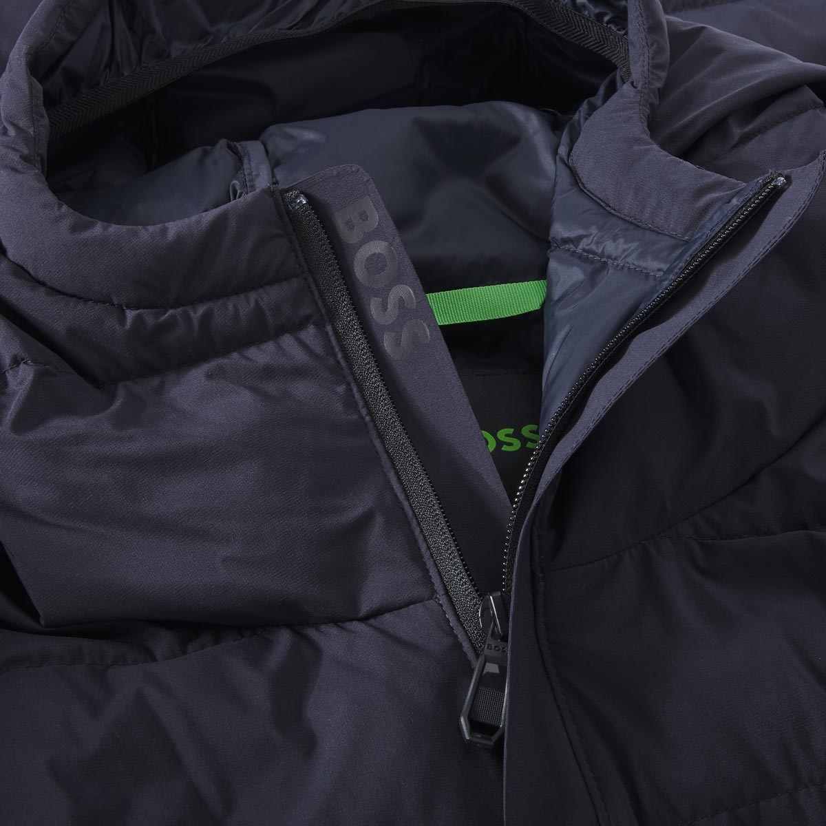 BOSS Steppjacke mit Stretch, wasserabweisend dunkelblau