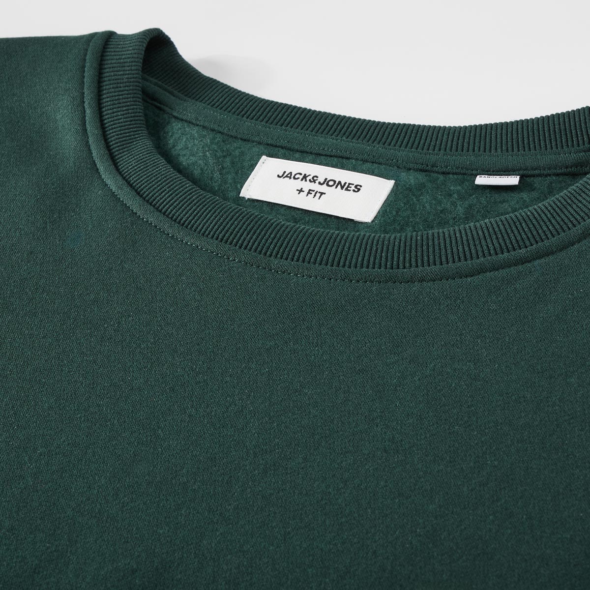 Jack&Jones Sweatshirt mit Label-Print dunkelgrün