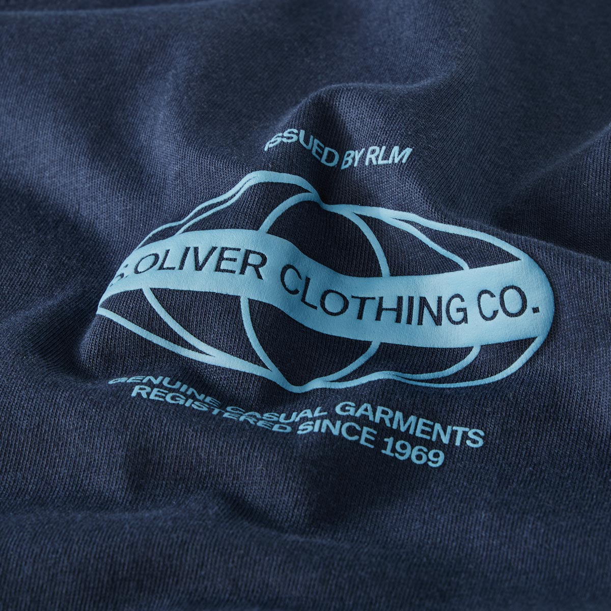 s.Oliver T-Shirt mit Print dunkelblau