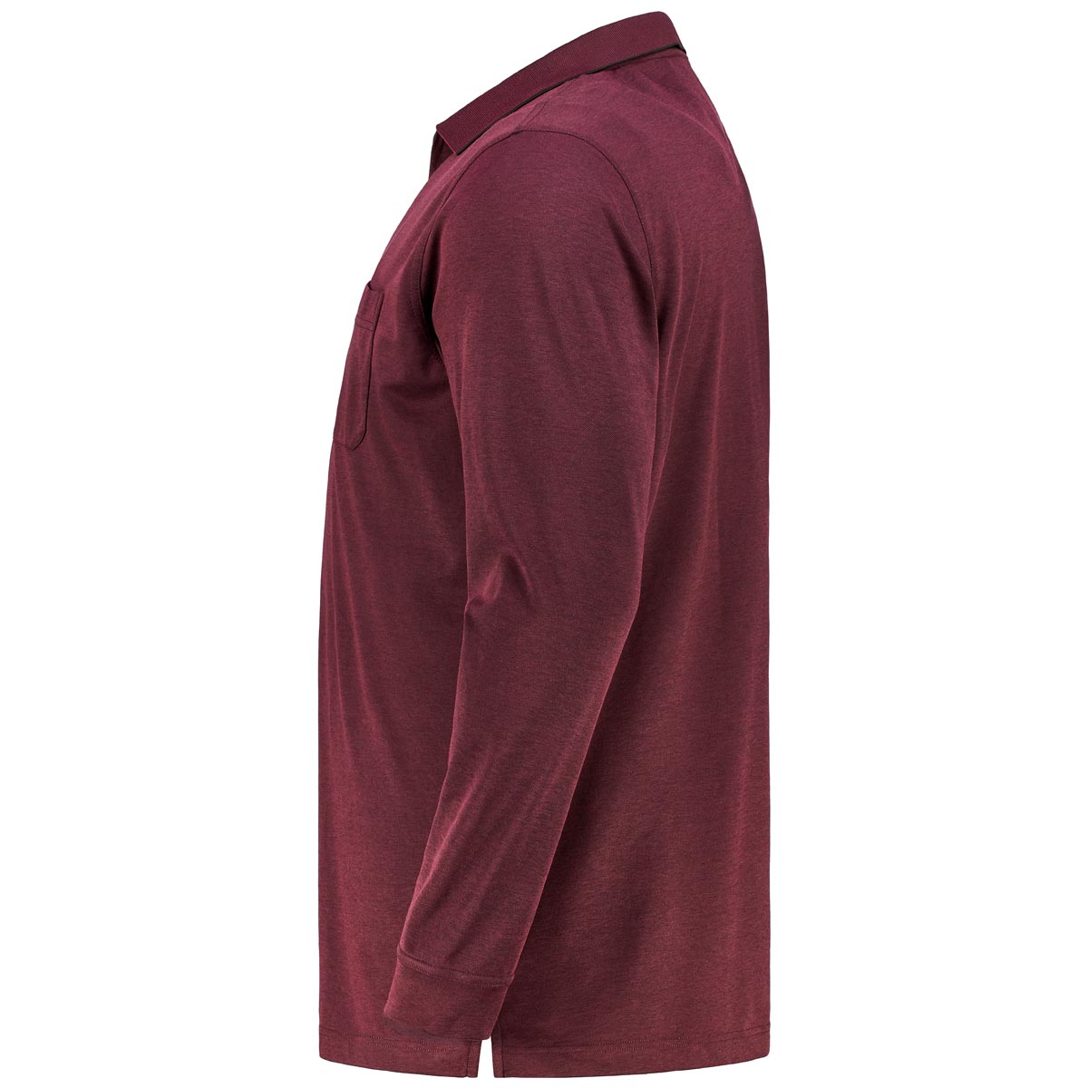 Hajo Poloshirt aus Baumwollmischung weinrot