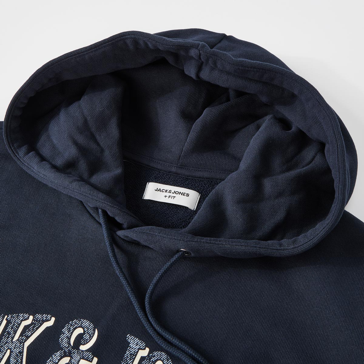 Jack&Jones Hoodie mit Label-Print blau