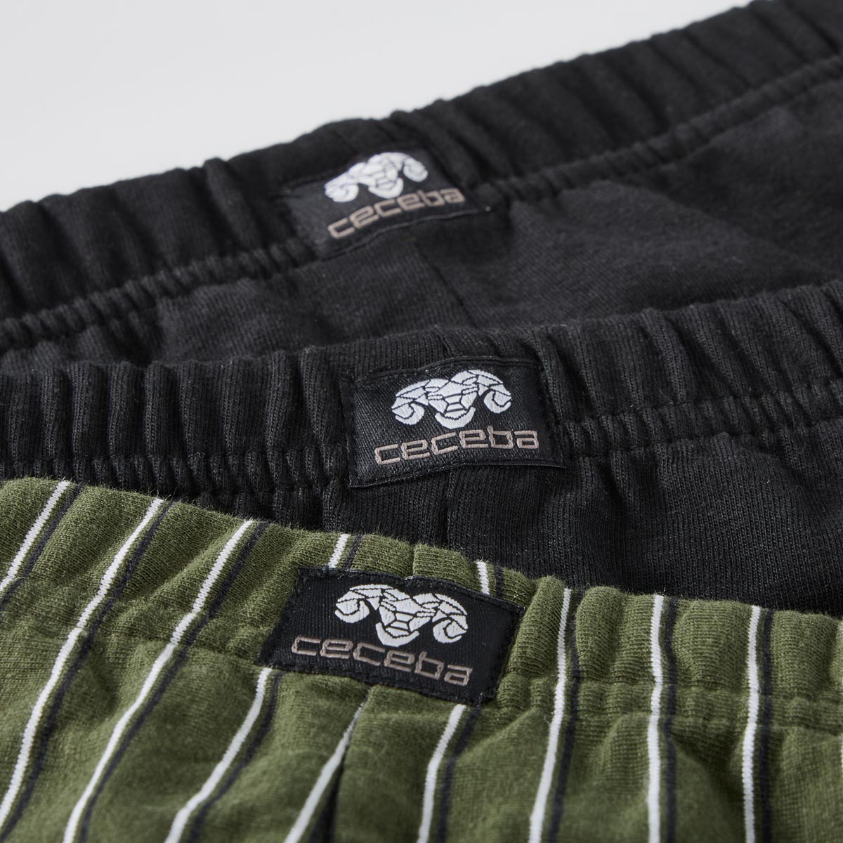 Ceceba Slip aus elastischem Baumwolljersey, 3er-Pack grün