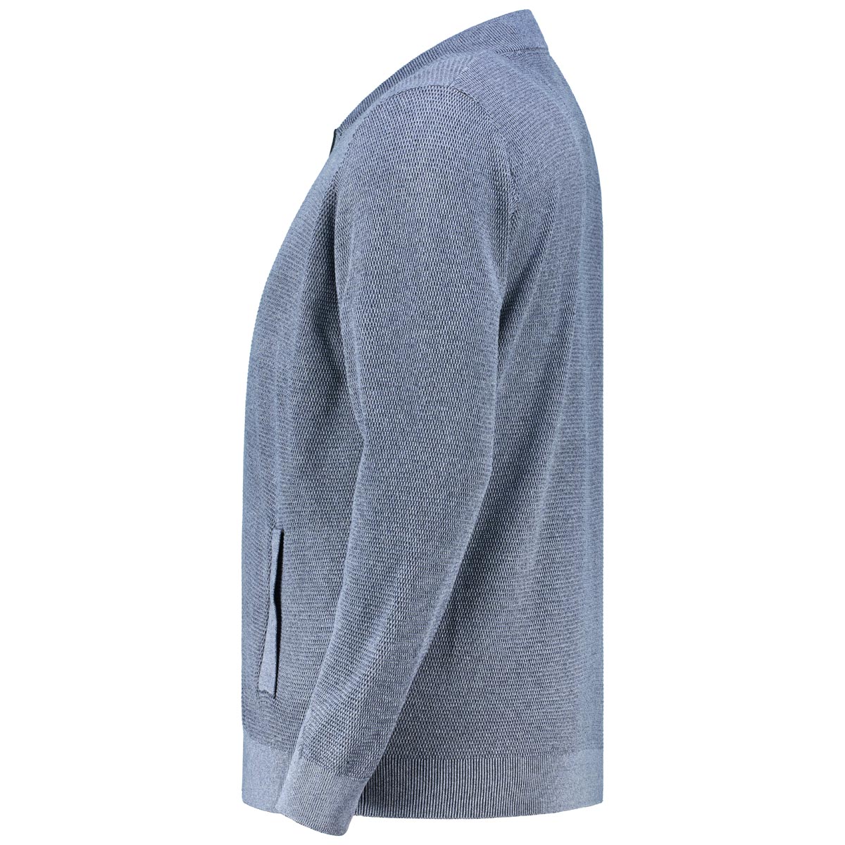 CASA MODA Strickjacke aus Baumwolle hellgrau