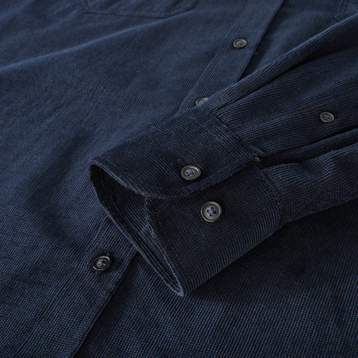 CASA MODA Freizeithemd aus Baumwolle blau