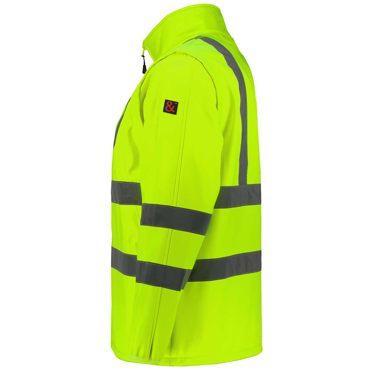 Abraxas Funktionale Warnschutzjacke mit abtrennbaren Ärmeln gelb