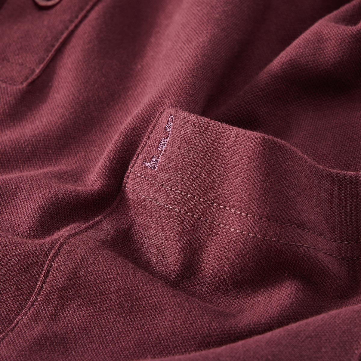 North Poloshirt aus Stretch-Jersey dunkelrot