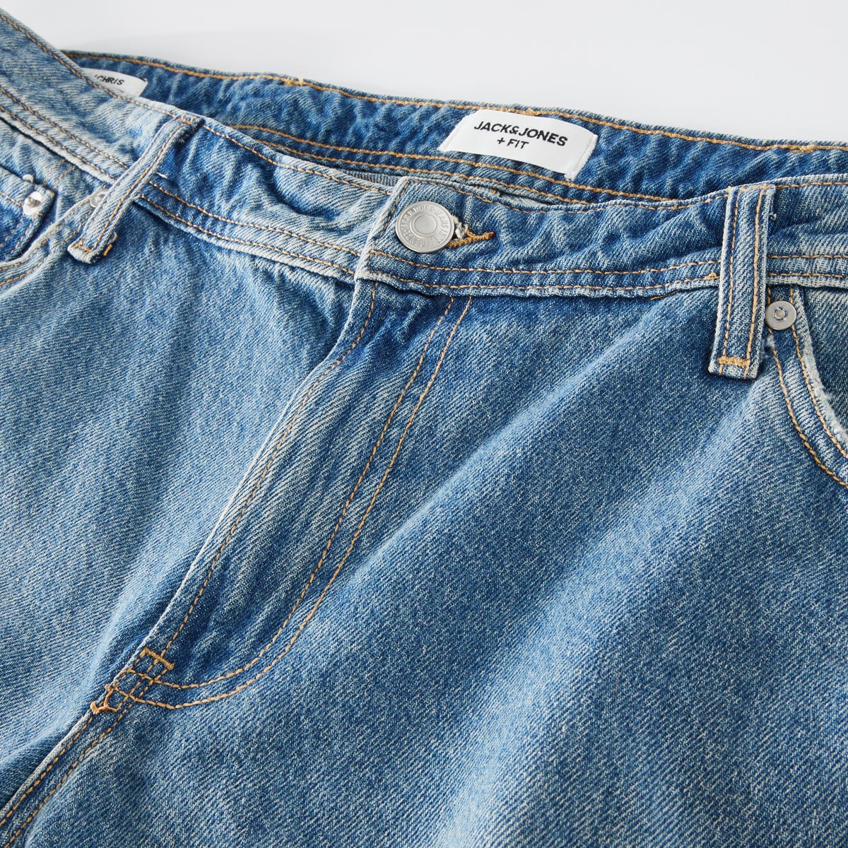 Jack&Jones 5-Pocket Jeans "Chris", Loose Fit jeansblau