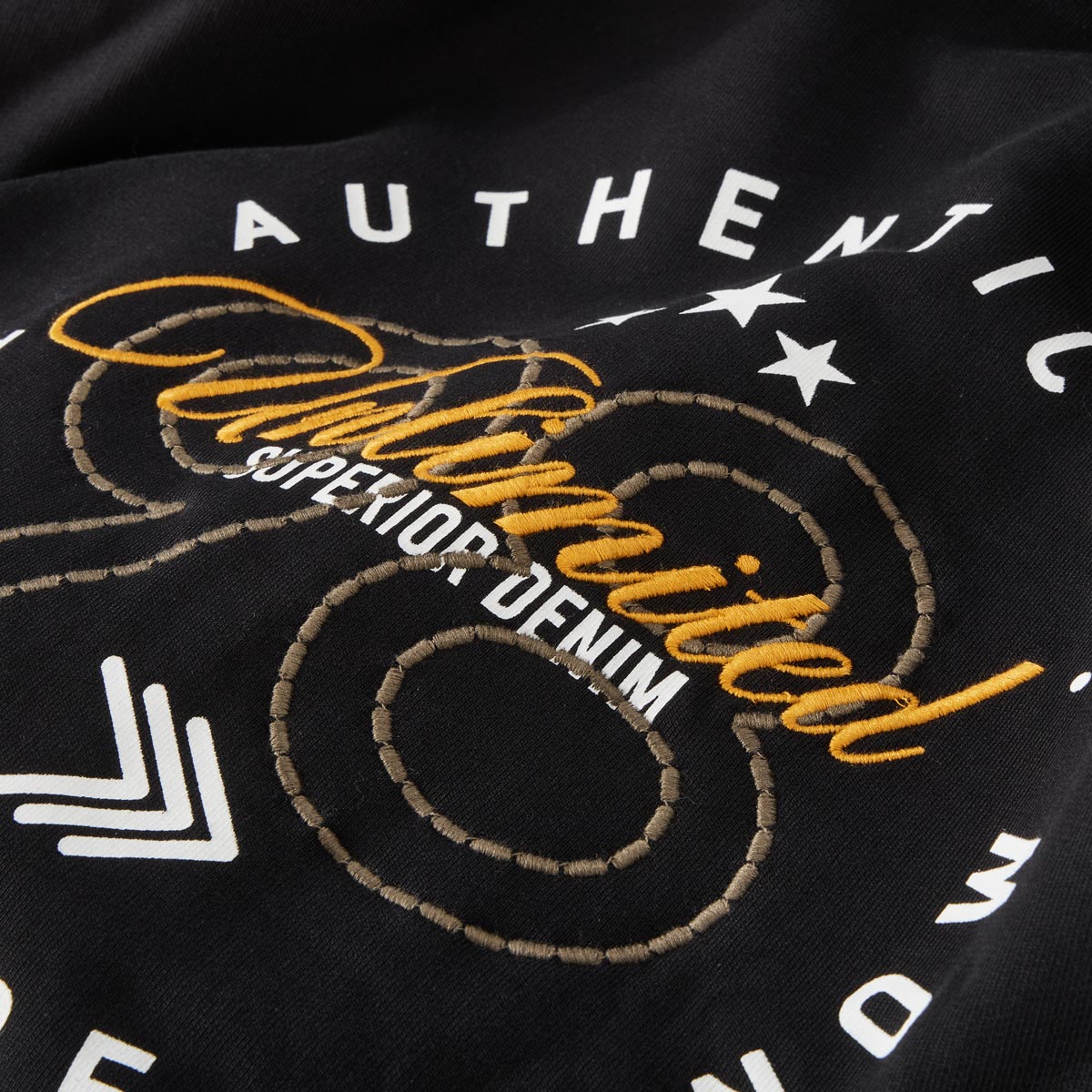North Sweatjacke mit Fleece-Innenseite schwarz