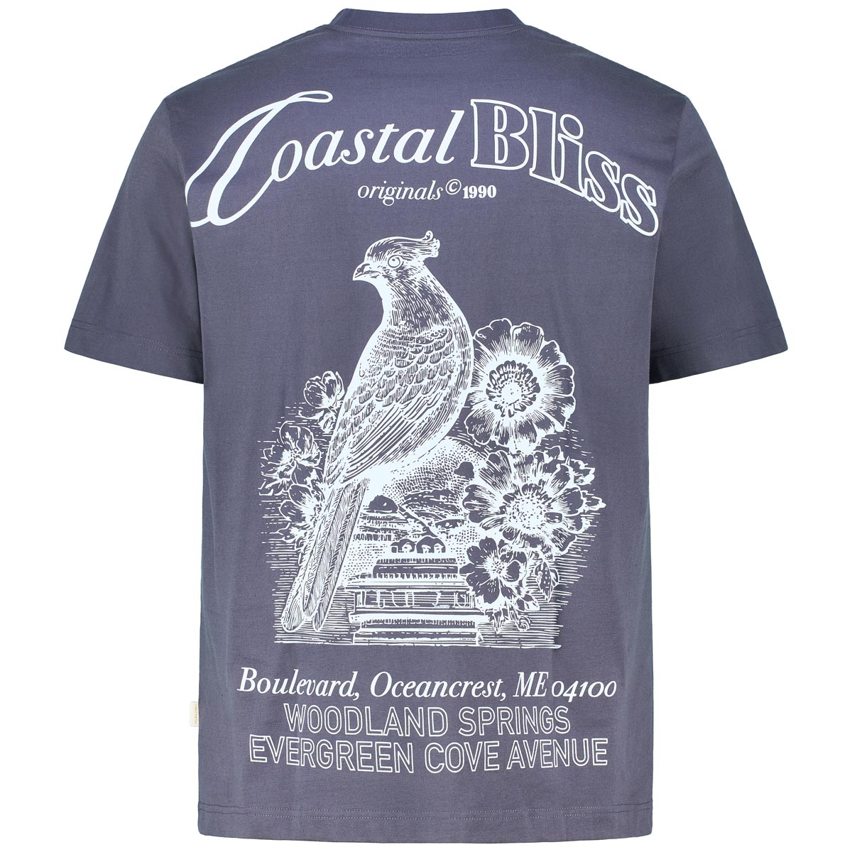 Jack&Jones T-Shirt mit Rückenprint grau