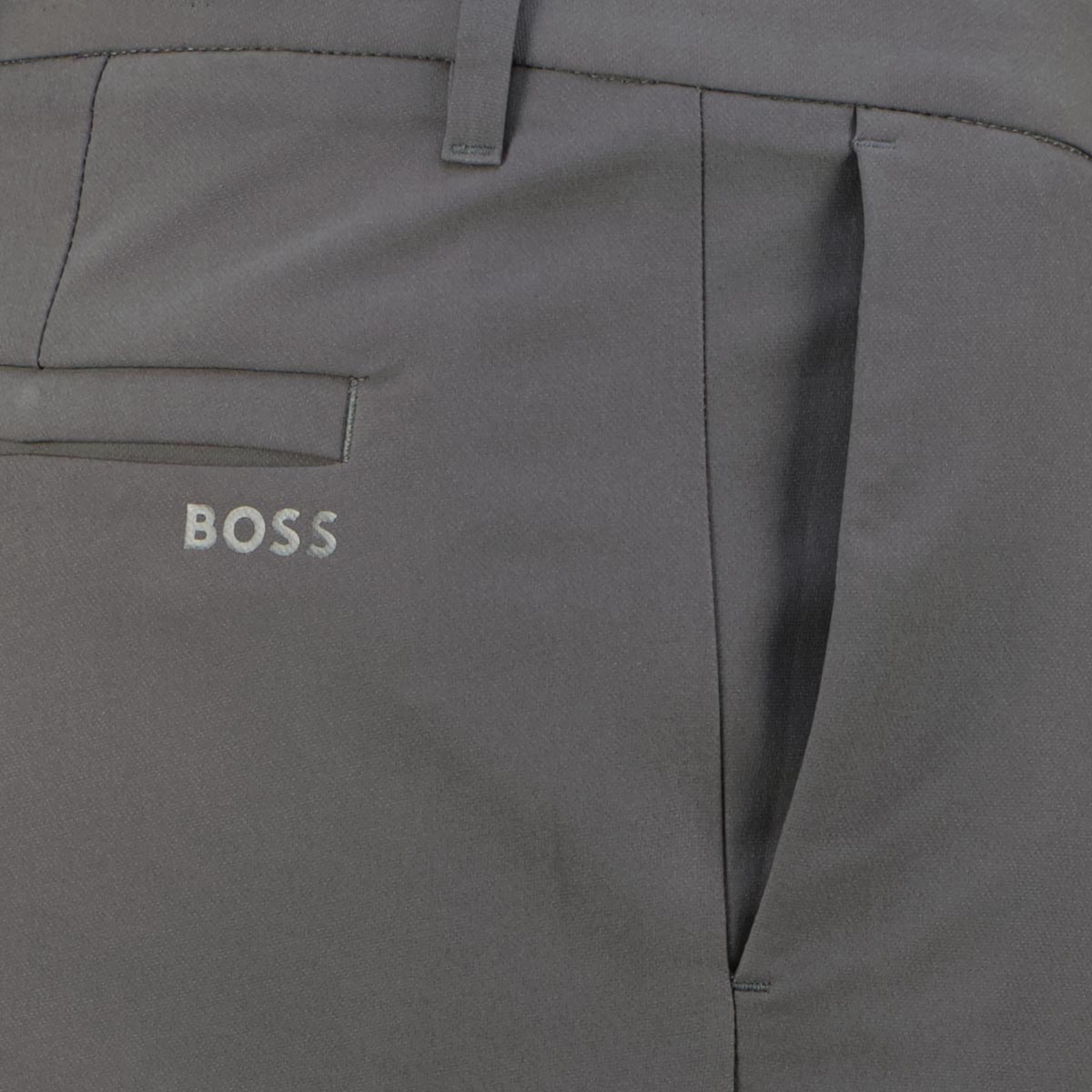 BOSS Stretch-Chinos aus Funktionsmaterial, Regular Fit dunkelgrau