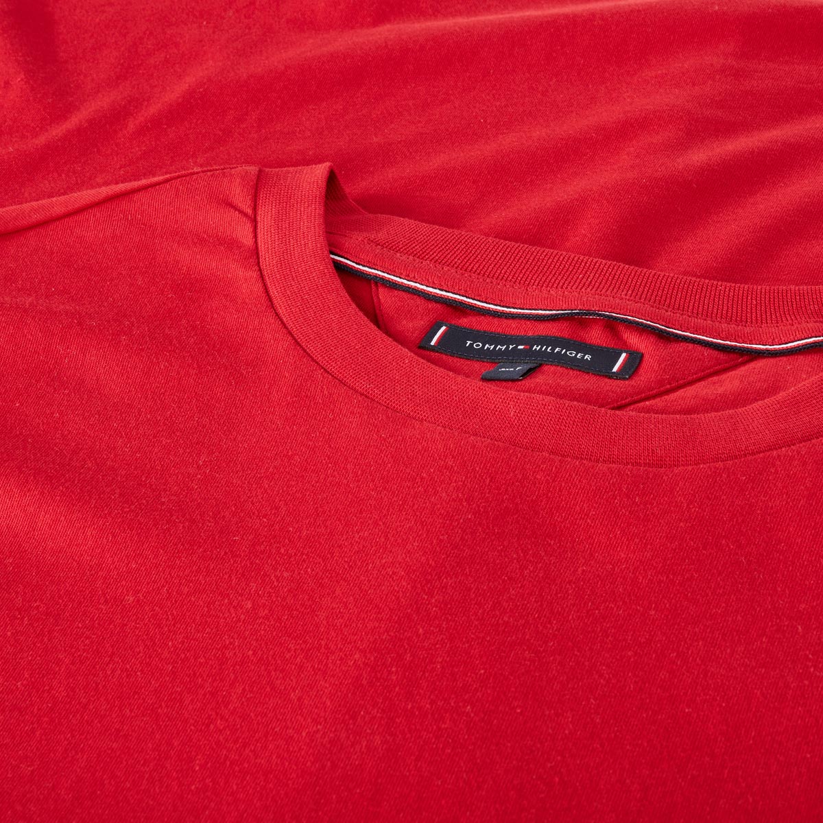 Tommy Hilfiger T-Shirt aus Baumwolle Farbe rot Größe: 3XL günstig online kaufen