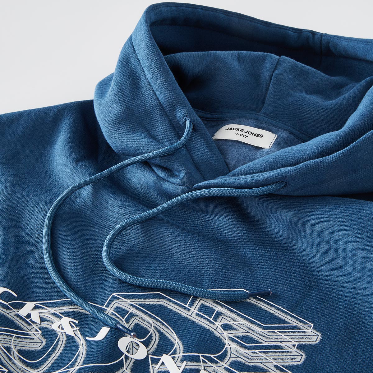 Jack&Jones Hoodie mit Label-Print blau