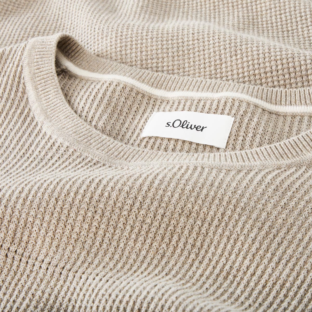 s.Oliver Pullover mit Struktur lindgrün