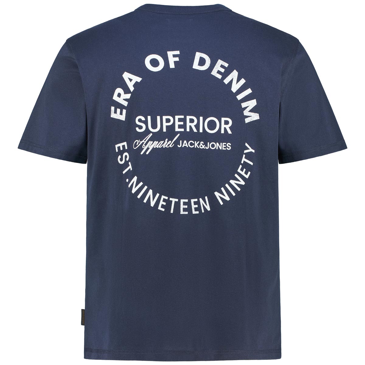 Jack&Jones T-Shirt mit Print auf Vorder- und Rückseite blau