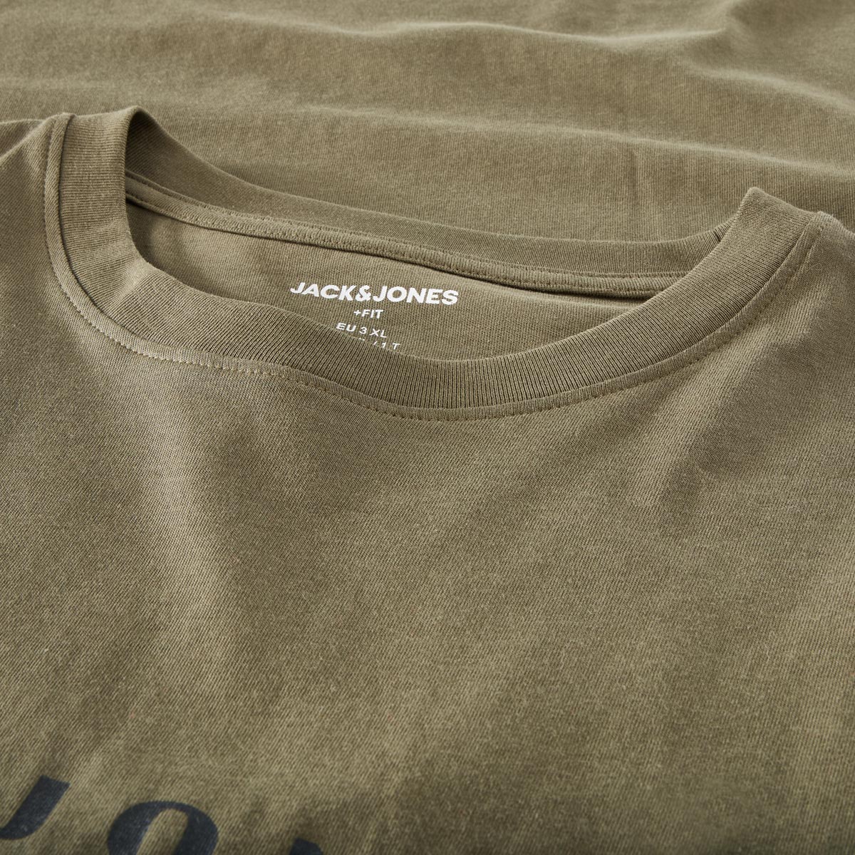 Jack&Jones T-Shirt mit Label-Print khaki