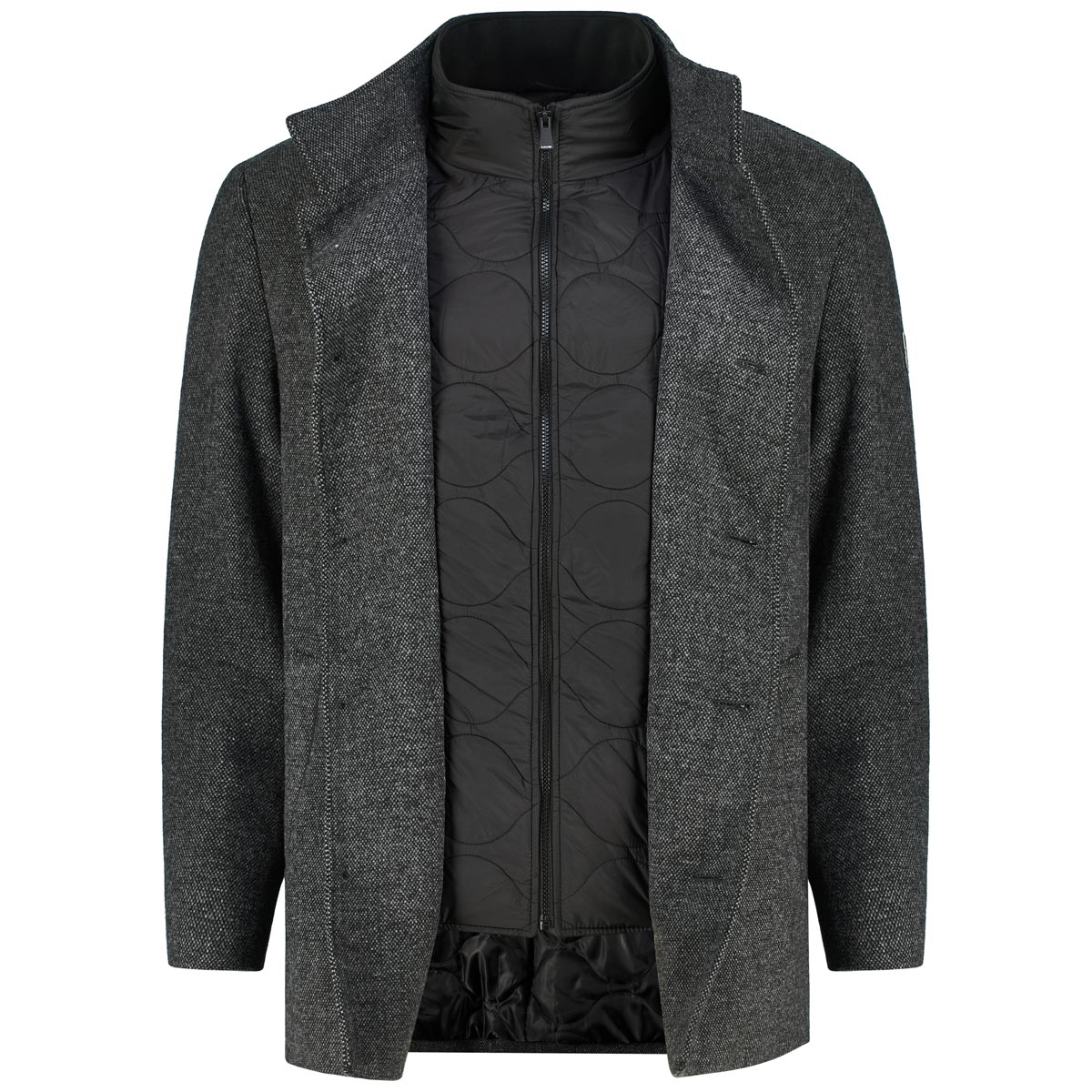 s.Oliver Kurzmantel aus Wollmischung grau