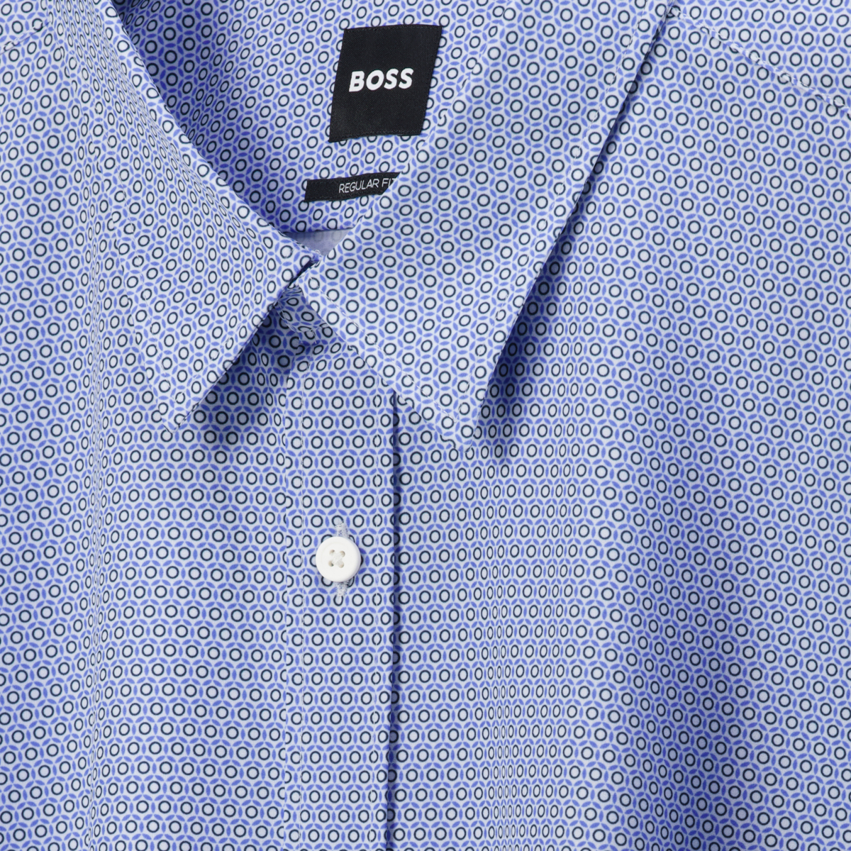 BOSS Freizeithemd mit Stretch dunkelblau
