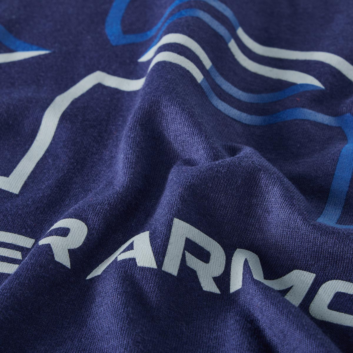 Under Armour T-Shirt aus Baumwollmischung dunkelblau