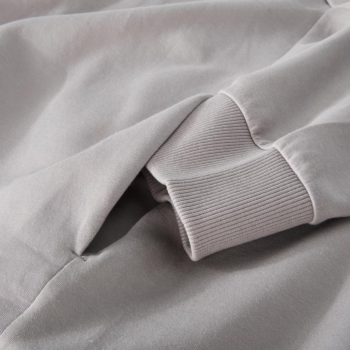 BOSS Sweatjacke mit Elasthan grau