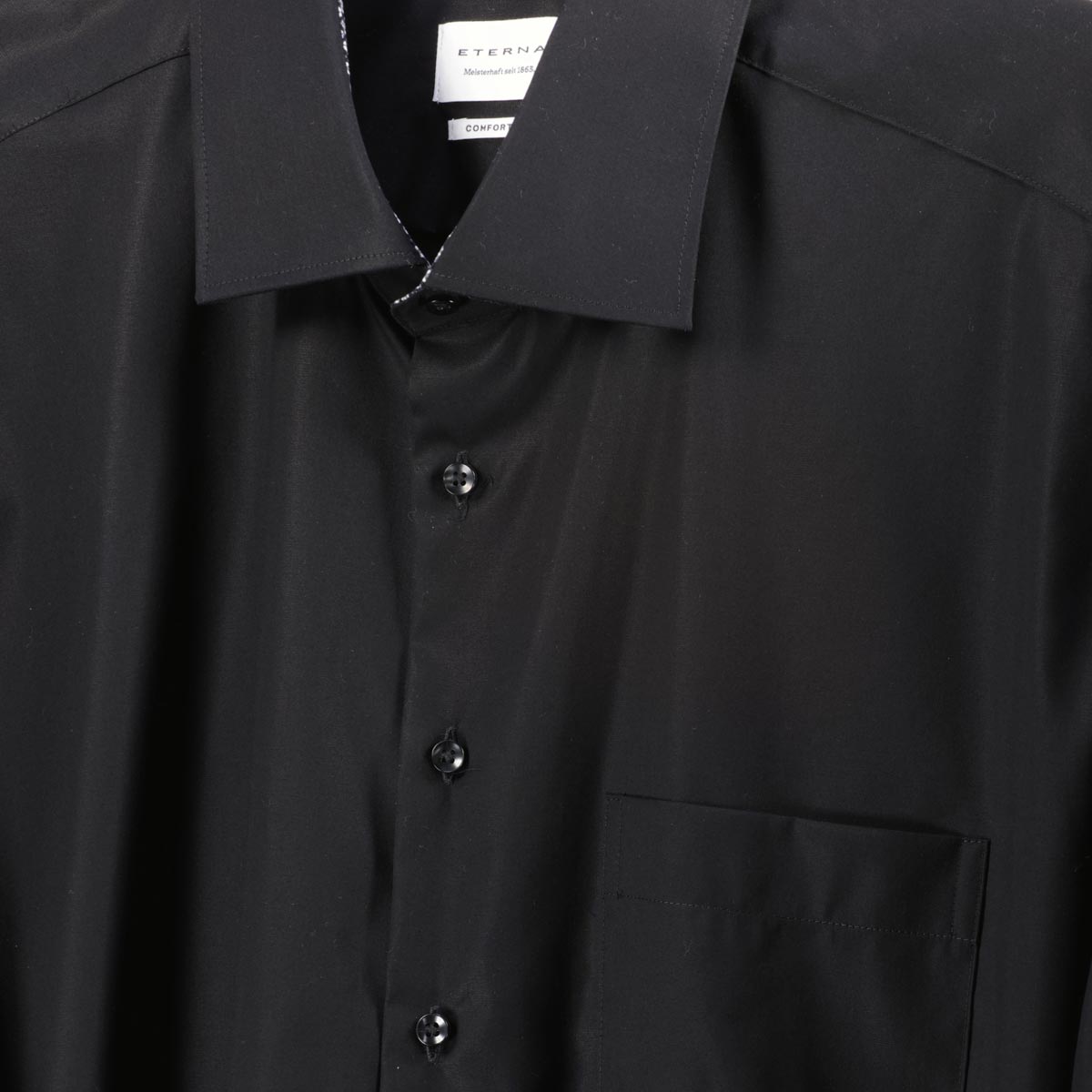 ETERNA Businesshemd aus "Dynamic Cotton™", bügelfrei schwarz