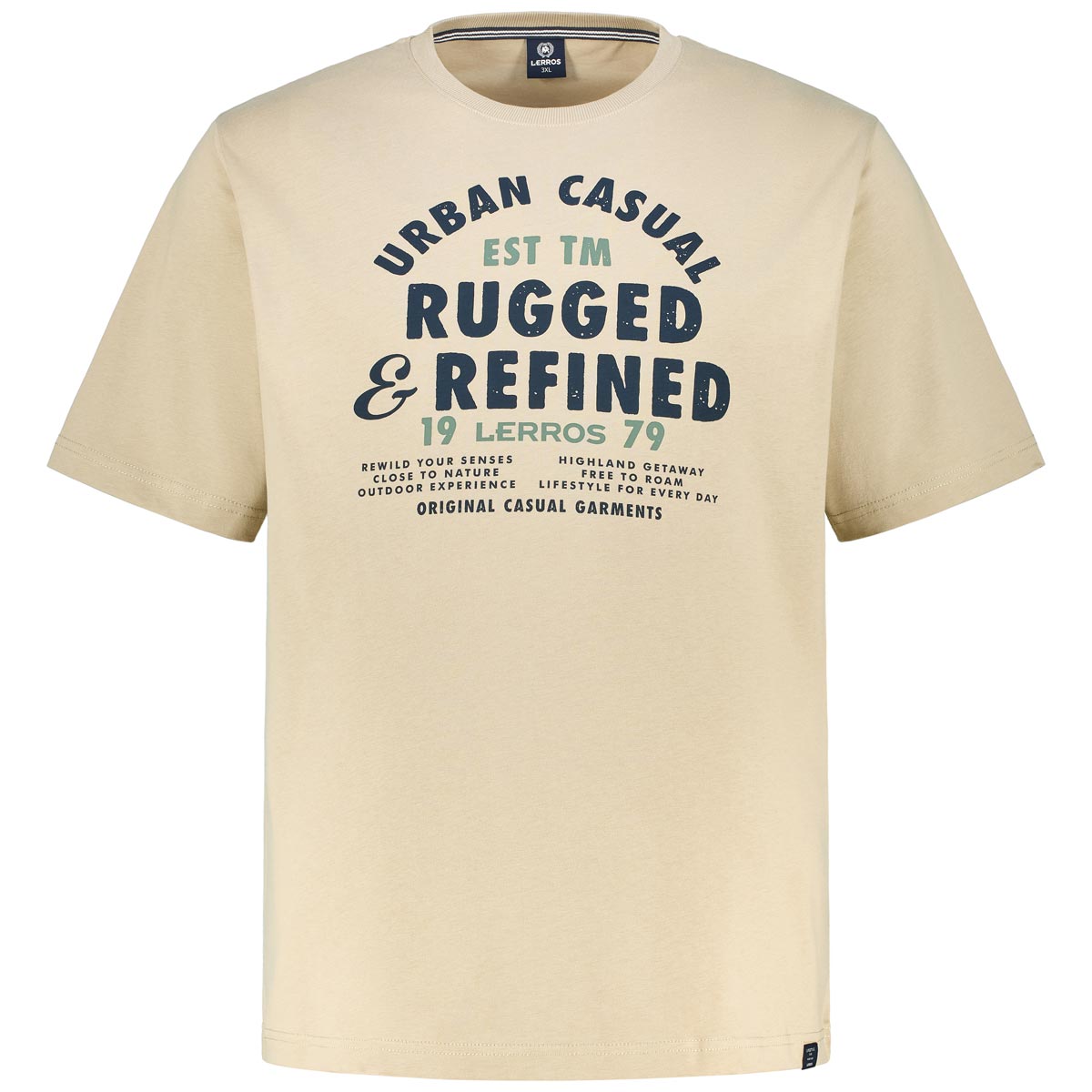 T-Shirt mit Label-Print