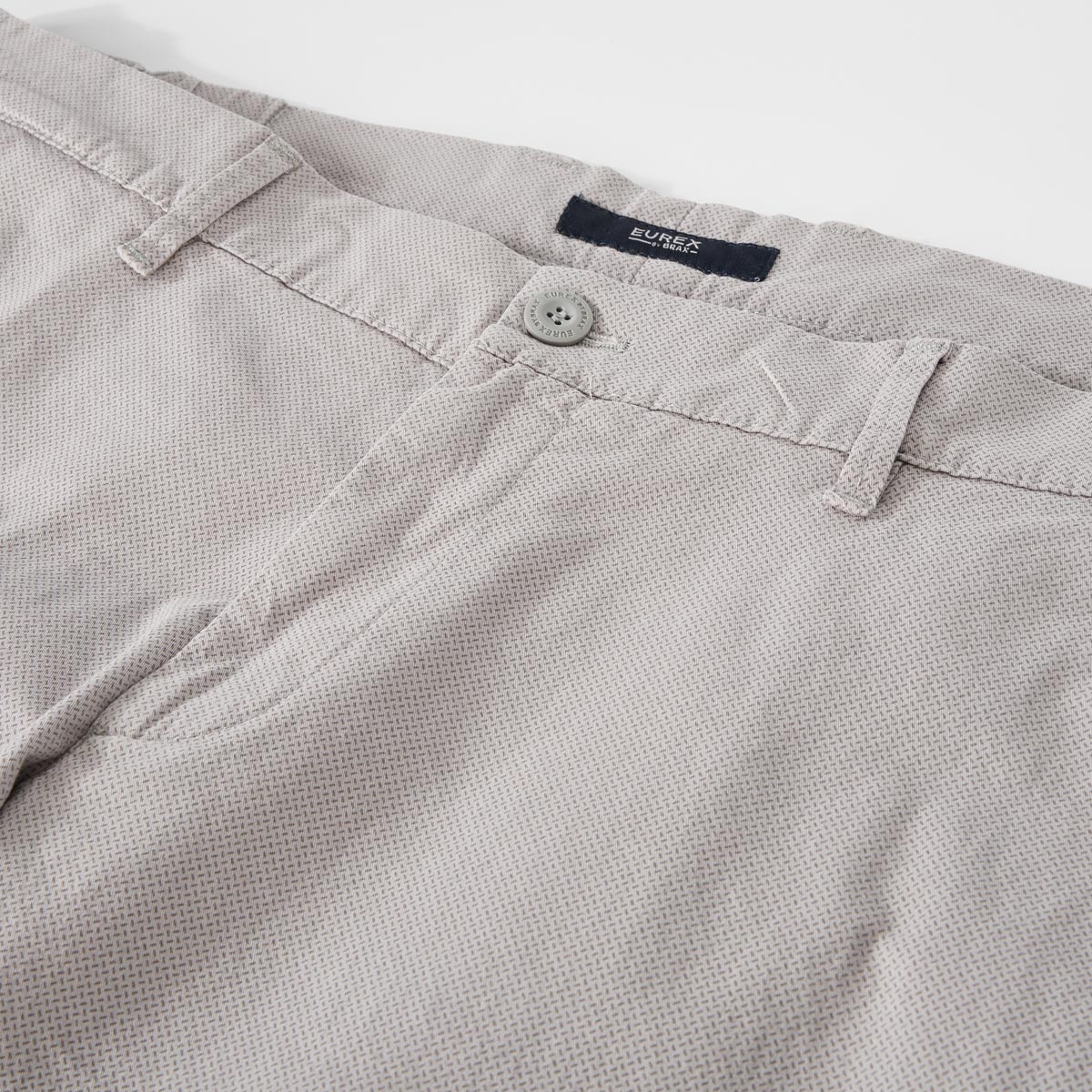 EUREX Stretch-Chino-Shorts "Bosse" hellgrau
