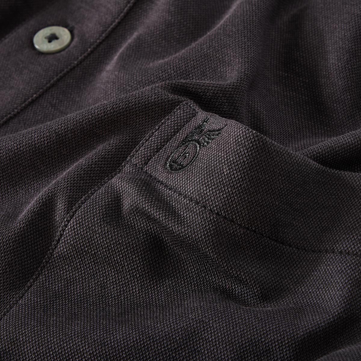 Hajo Poloshirt aus Baumwolle schwarz
