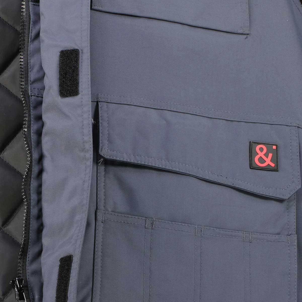 Abraxas 2-in-1 Arbeitsweste grau/schwarz Abraxas 2-in-1 Arbeitsweste grau/schwarz