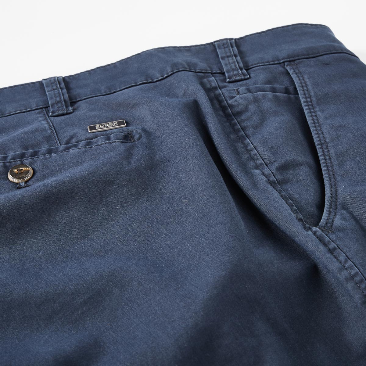 EUREX Stretch-Chinos „Jim“, Regular Fit blau