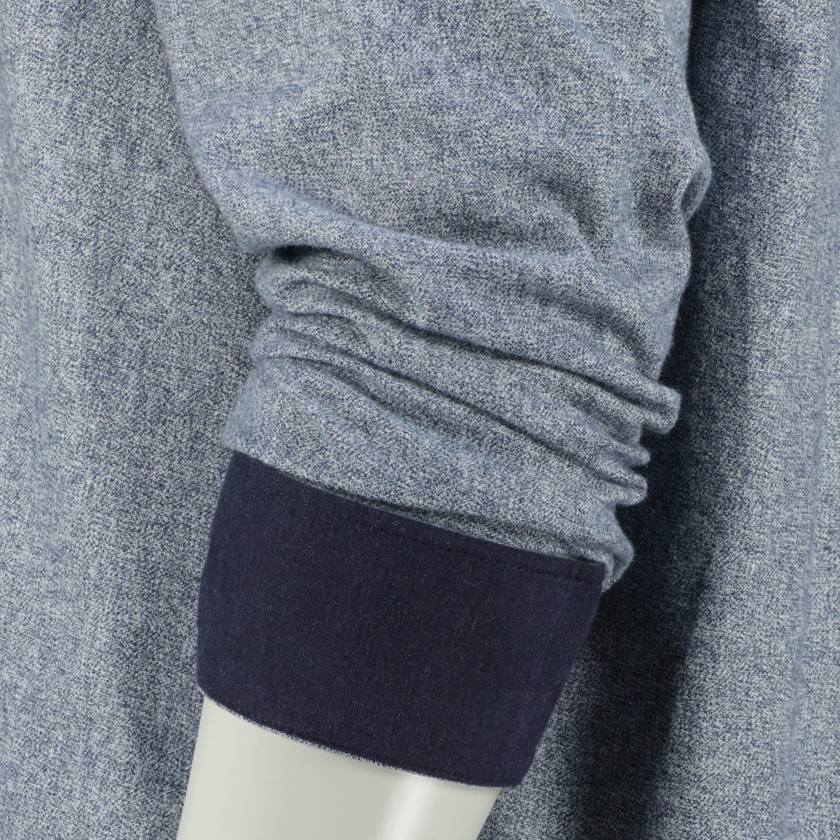 CASA MODA Freizeithemd aus Baumwoll-Flanell blau