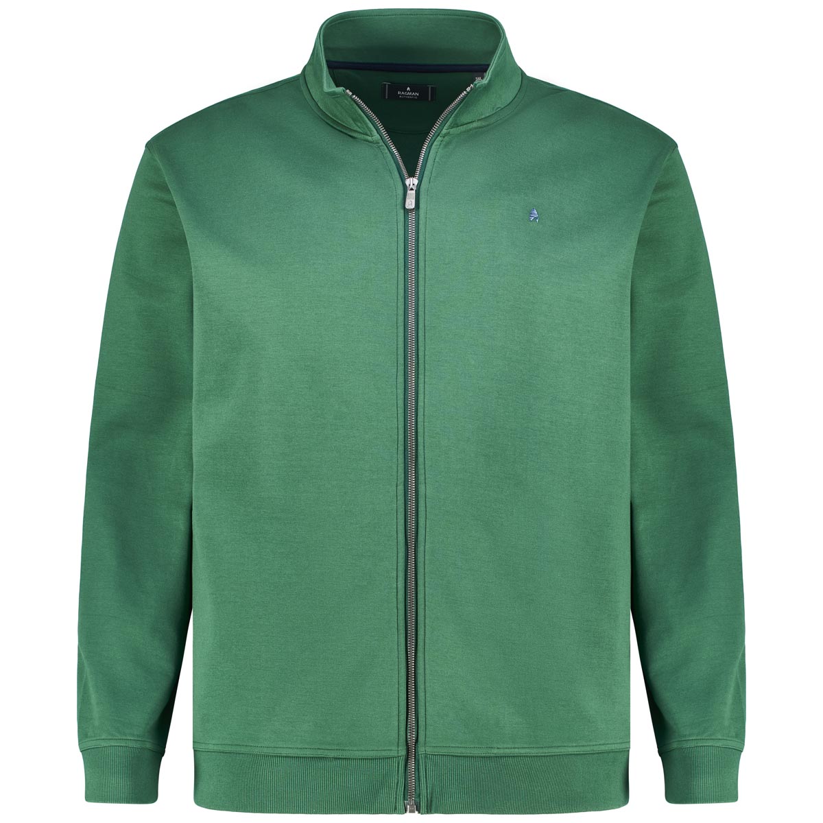 RAGMAN Sweatjacke aus Baumwollmischung Farbe dunkelgrün Größe: 3XL günstig online kaufen