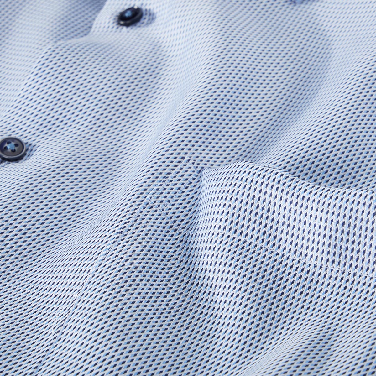 CASA MODA Businesshemd mit Allover-Muster blau