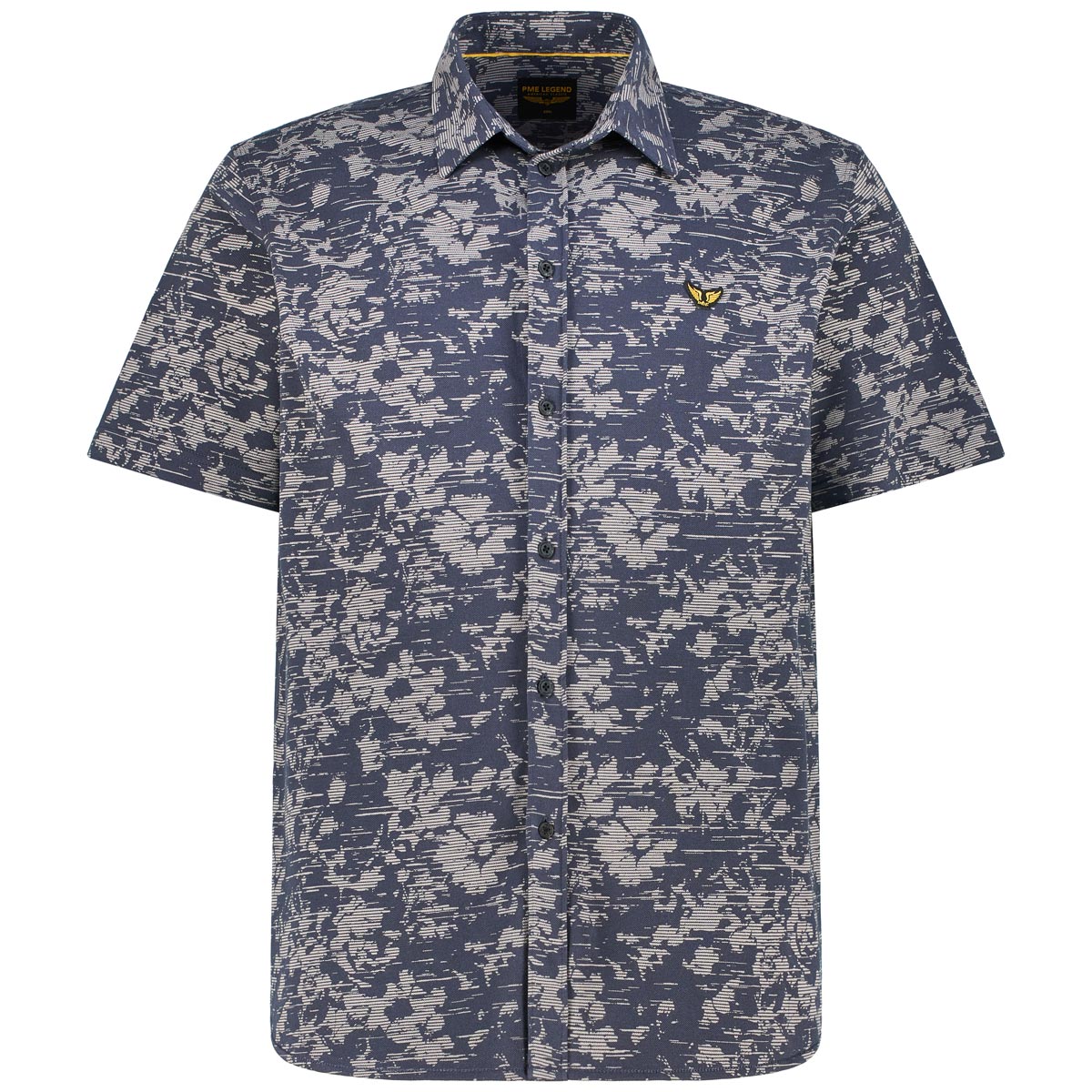 PME LEGEND Freizeithemd mit Allover-Muster Farbe marine Größe: 3XL günstig online kaufen
