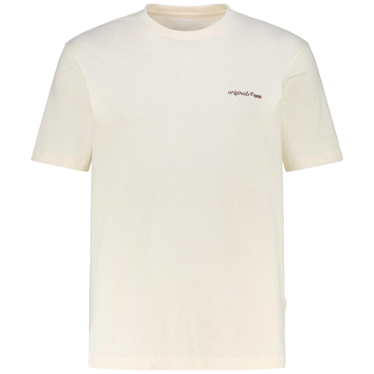 Jack&Jones T-Shirt aus Biobaumwolle cremeweiß