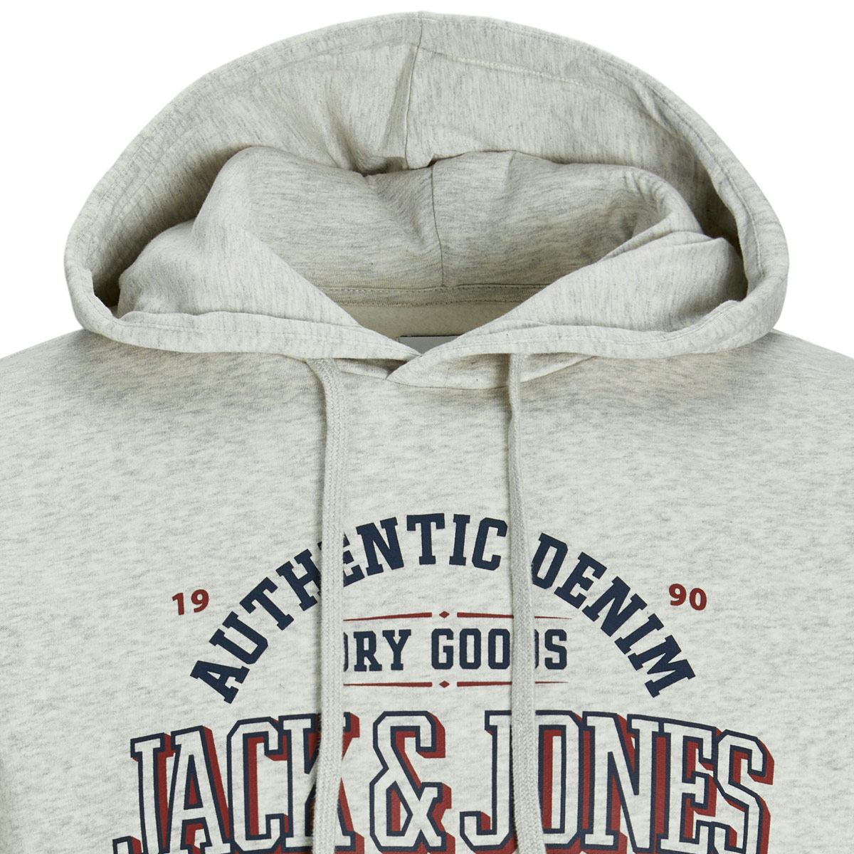 Jack&Jones Hoodie mit Label-Print weiß