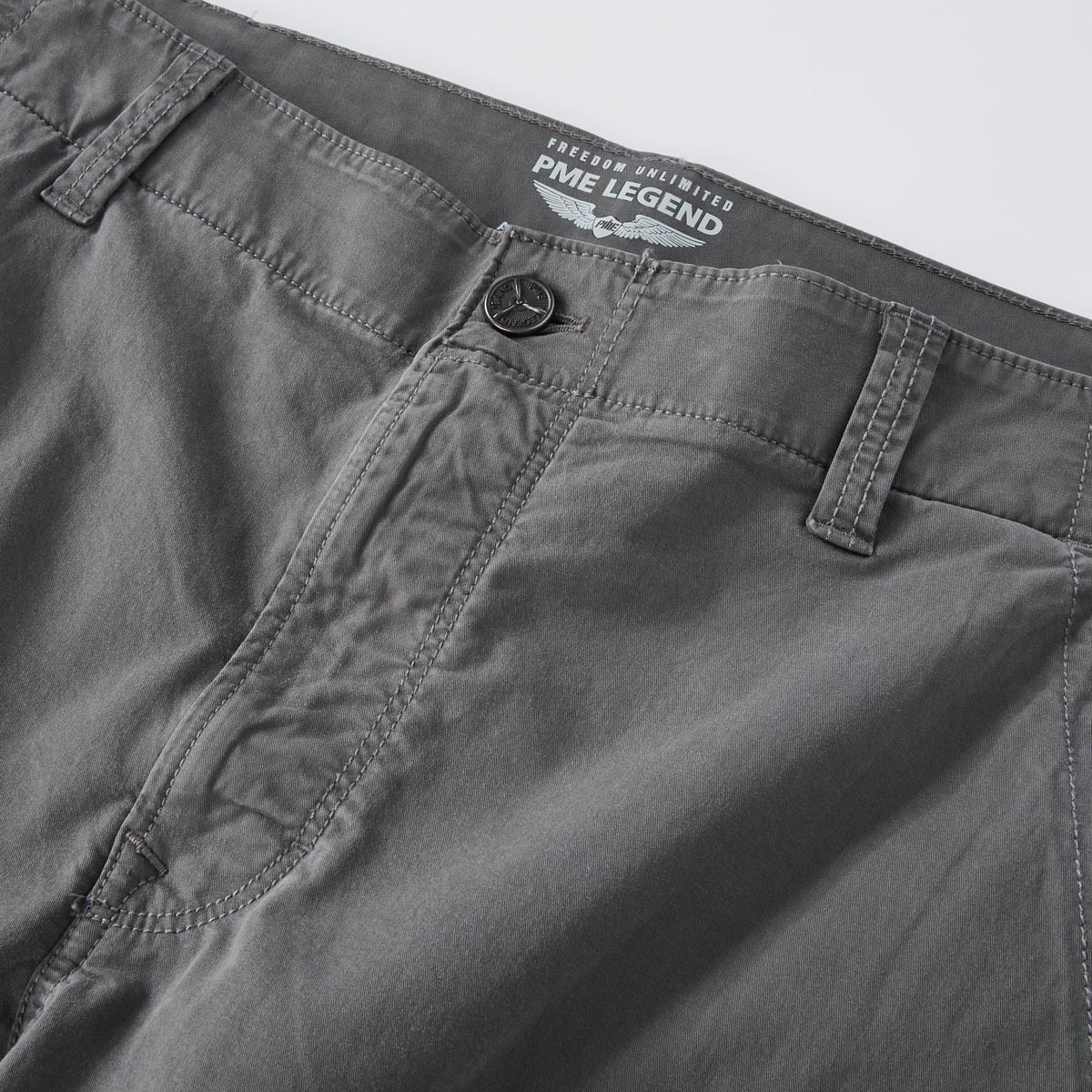PME LEGEND Stretch-Cargo-Shorts "Nordtrop" grau
