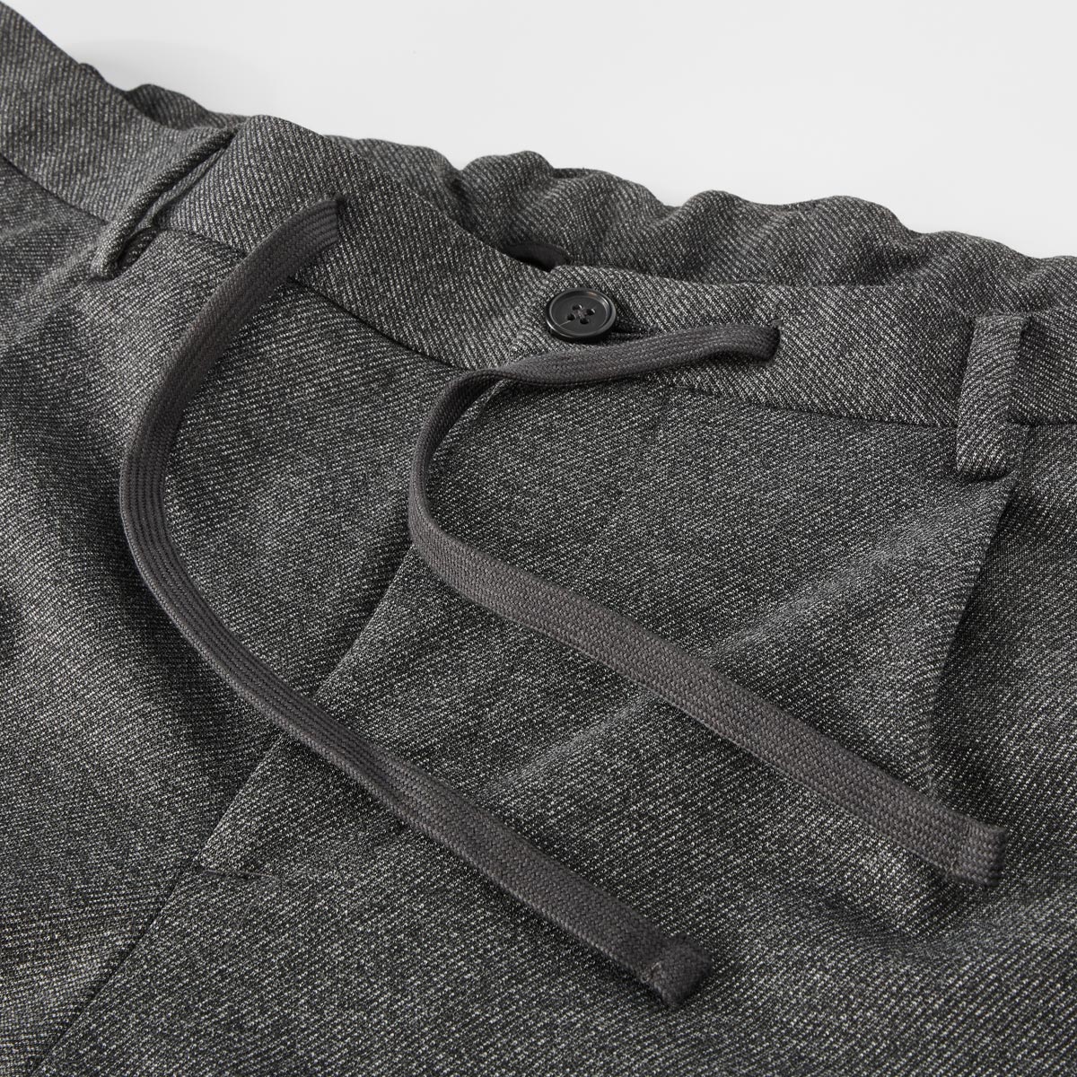 Lerros Chino mit Dehnbund, Tapered Fit anthrazit