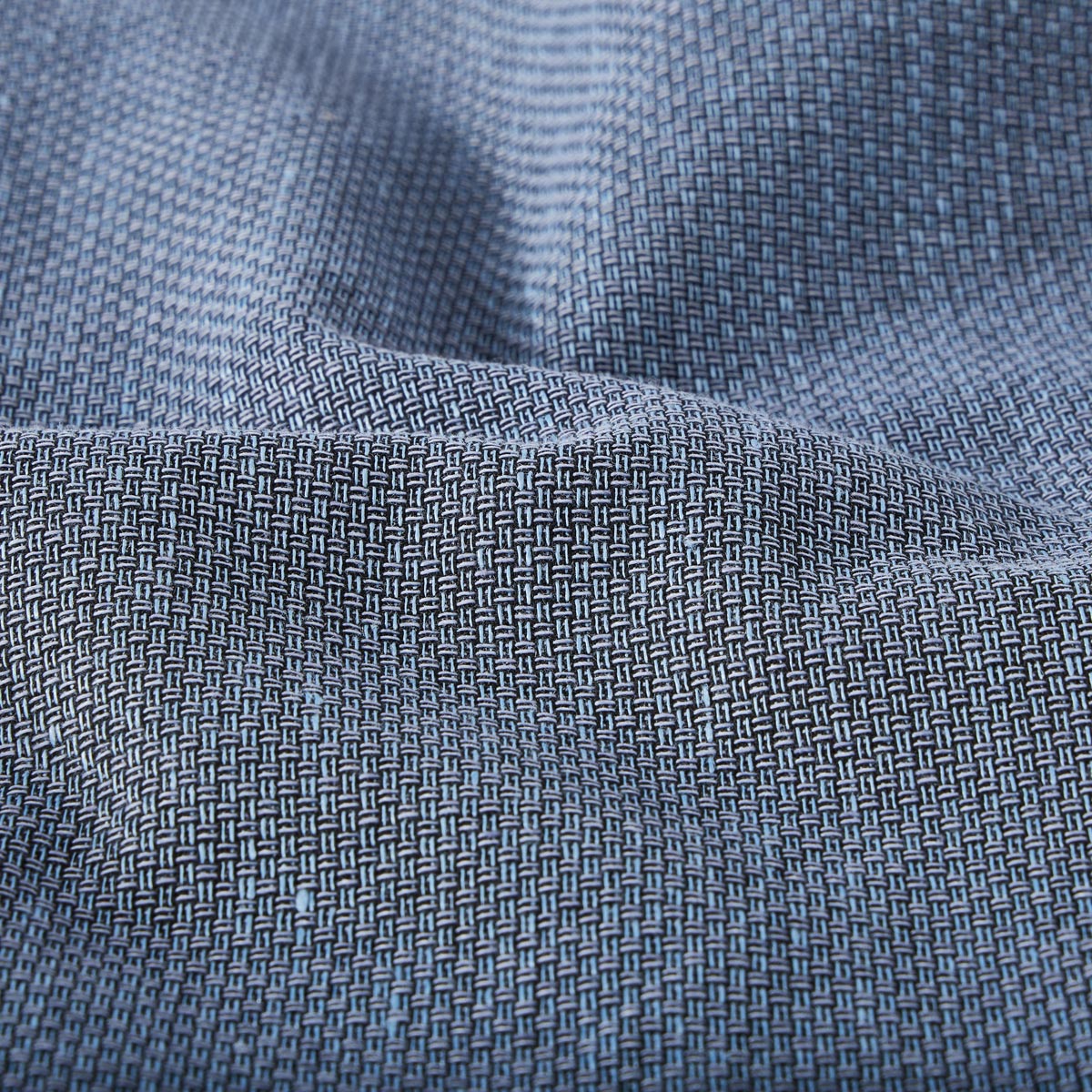 Weis Sakkoweste mit Leinen blau