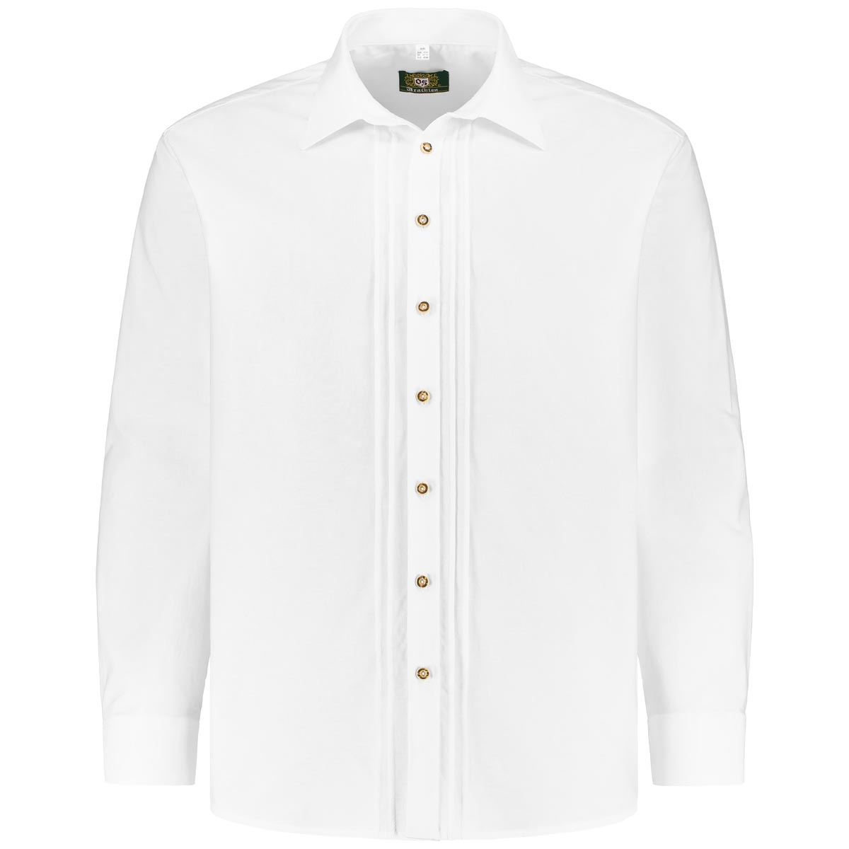 Orbis Trachtenhemd mit Biesen weiß