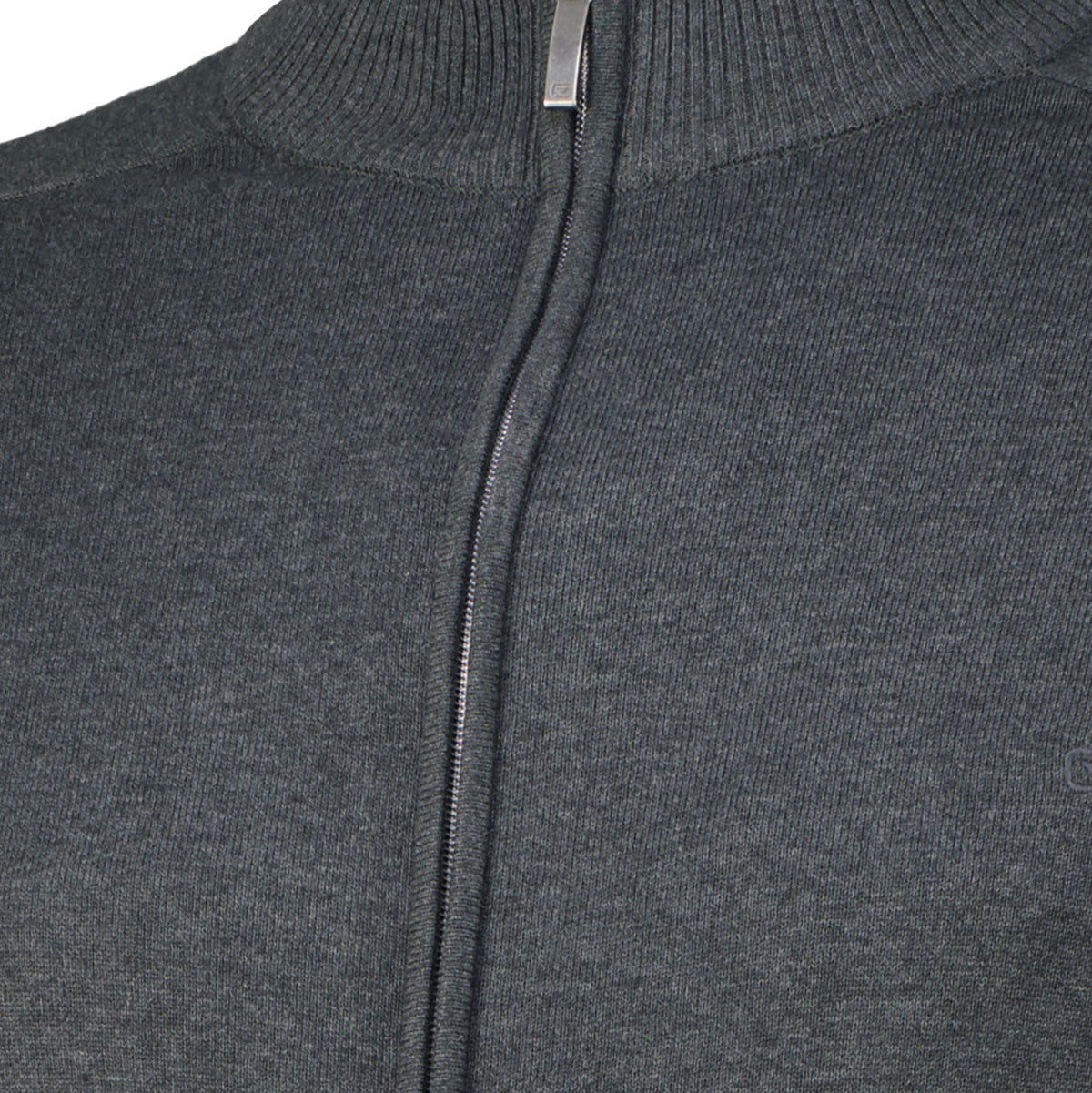 CASA MODA Strickjacke aus Pima-Baumwolle anthrazit