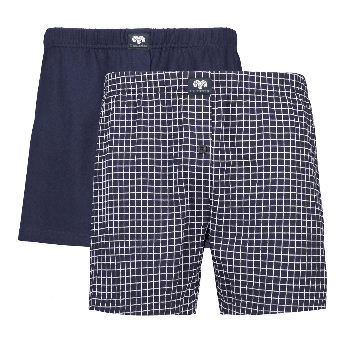 Ceceba Boxershorts Aus Baumwoll-Jersey, Doppelpack Farbe Blau Größe, 10